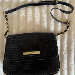 Anne Klein Black Sequin Shoulder Bag